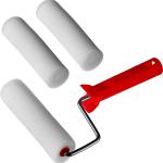 Валик  140 мм, d=40 мм "ПОРОЛОН" в наборе: 3 шубки + ручка, MIRAX 0363-14