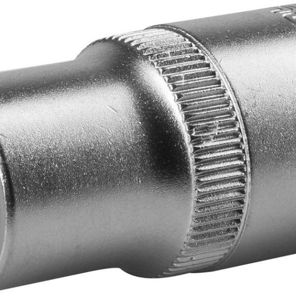 Торцовая головка 13 мм 1/2",Cr-V, SUPER LOCK, ЗУБР "МАСТЕР"хроматированное покрытие 27725-13