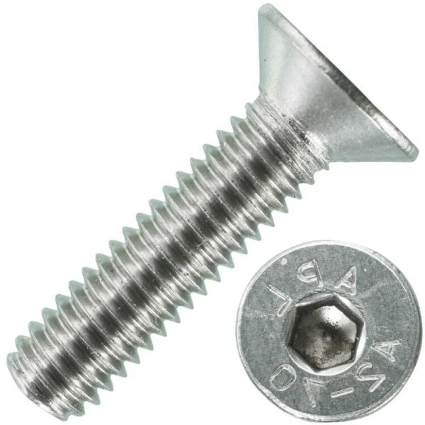 Винт 10х16 DIN 7991 А2 с потайной головкой, внутренний шестигранник,  нерж. сталь